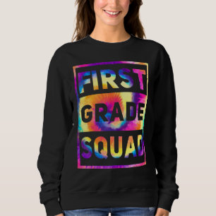 1st Grade Squad Back To School Teacher Student Rai Sweatshirt