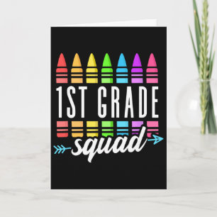 1st Grade Squad Ck To School First Grade Teacher B Card
