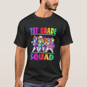 1St Grade Squad Dabbing Unicorn Back To School Bac T-Shirt