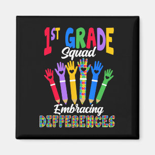 1st Grade Squad Embracing Differences - Sped Teach Magnet