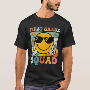 1St Grade Squad First Grade Teacher Student Back T T-Shirt