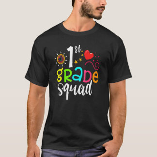 1st Grade Squad Team  Back To School Girls Boys Te T-Shirt