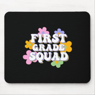 1st Grade Squad Team Back To School Teachers Stude Mouse Mat