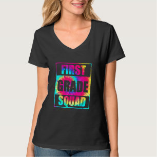 1st Grade Squad Tie Dye Back To School Teacher Stu T-Shirt