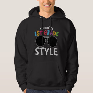 1st Grade Style First Day of School Student Gift Hoodie