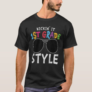 1st Grade Style First Day of School Student Gift T-Shirt
