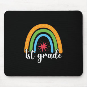 1st Grade Teacher 1st Grade Rainbow Lover Mouse Mat