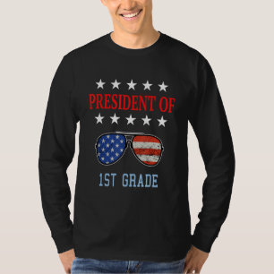 1st Grade Teacher Accessories Usa Flag Saying T-Shirt