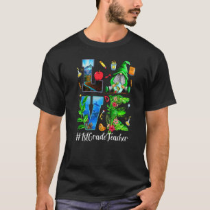 1st Grade Teacher Love World Earth Day Gnomes T-Shirt