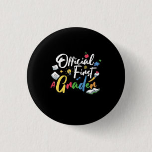 1st Grade Teacher Offical First Grade 3 Cm Round Badge