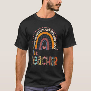 1st Grade Teacher Rainbow Leopard Back To School T-Shirt