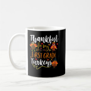 1st grade turkeys thanksgiving first grade teacher coffee mug