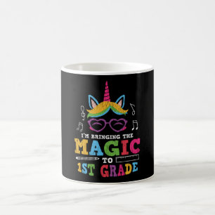 1st Grade Unicorn Back to School First Day Kids Coffee Mug