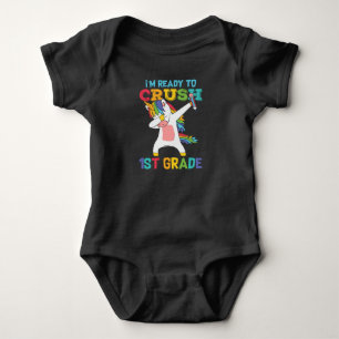 1st Grade Unicorn First Day of School Student Gift Baby Bodysuit