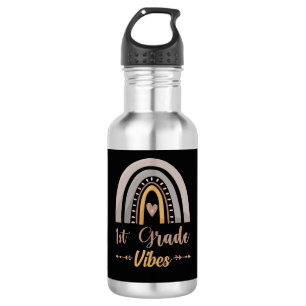1st Grade Vibes Rainbow First Grade Back to School 532 Ml Water Bottle