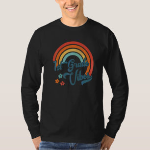 1st Grade Vibes Retro 1st Grade Team Groovy Teache T-Shirt