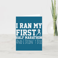 1st Half Marathon Runner Funny Running First 