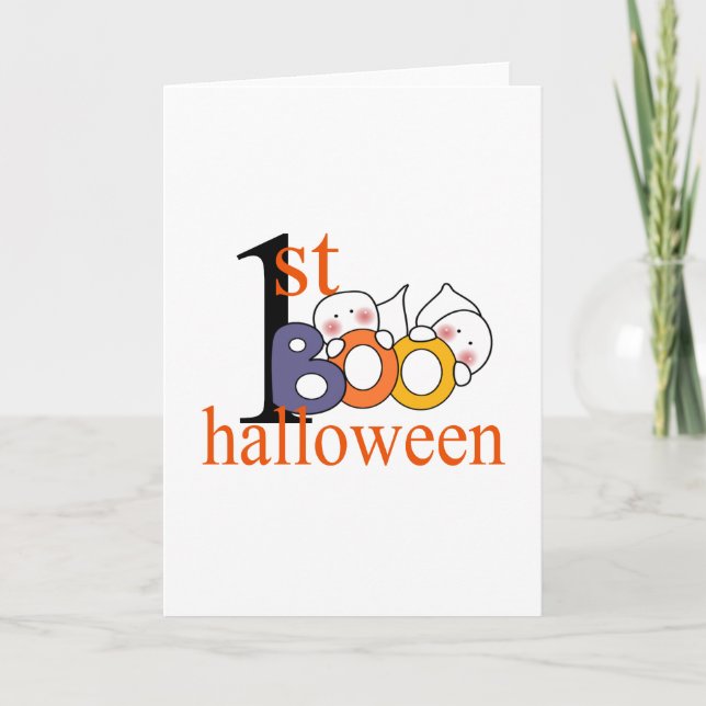 1st Halloween Ghost BOO! Card (Front)