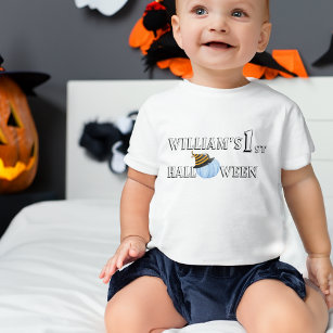 1st Halloween Pumpkin Personalised  Baby T-Shirt