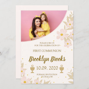 1st Holly Communion invitation