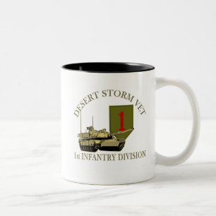 1st ID Desert Storm Vet Two-Tone Coffee Mug