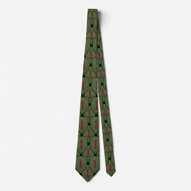 1st ID infantry division men's dress neck ties (Front)