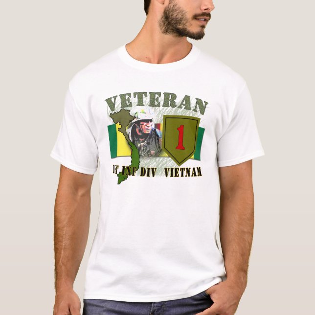 1st Inf Div - Vietnam (no CIB) T-Shirt (Front)