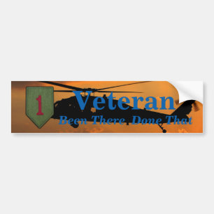 1st Infantry Big Red 1 LRRPS Veterans Vets Patch Bumper Sticker