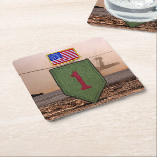 1st infantry big red 1 veterans vets coasters