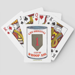 "1ST INFANTRY", "BIG RED ONE", PLAYING CARDS