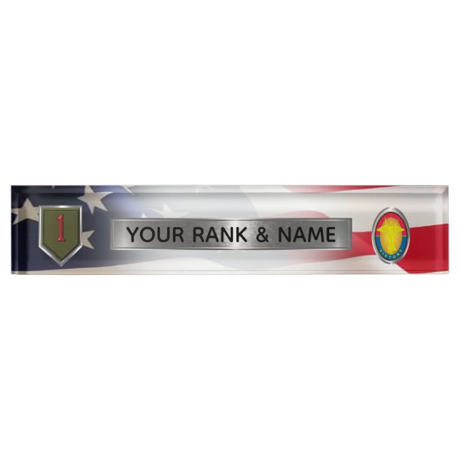 1st Infantry Division - 1st ID Nameplate (Front)