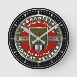 1st Infantry Division Afghanistan Veteran Round Clock
