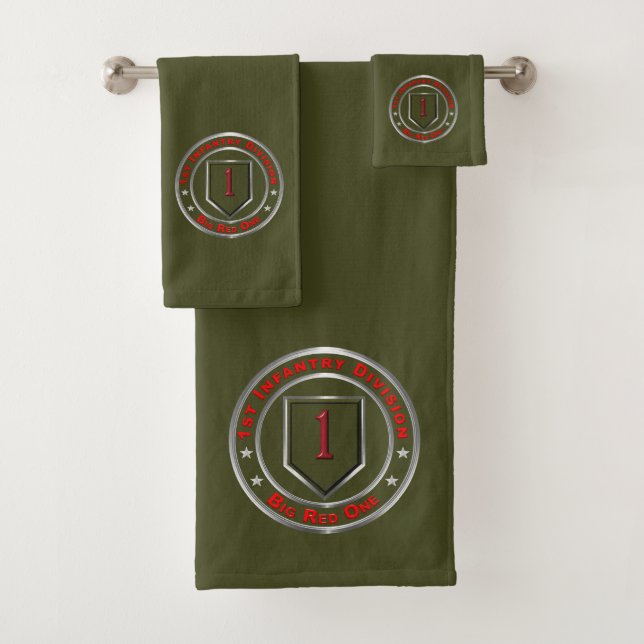 1st Infantry Division  Bath Towel Set (Insitu)