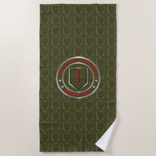 1st Infantry Division Beach Towel