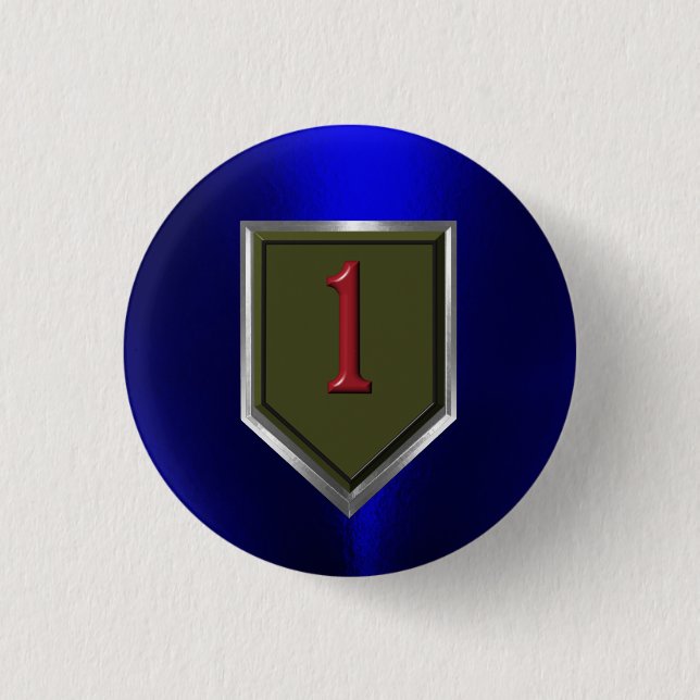 1st Infantry Division “Big Red One” 3 Cm Round Badge (Front)