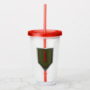 1st Infantry Division “Big Red One” Acrylic Tumbler