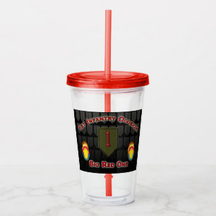 1st Infantry Division “Big Red One” Acrylic Tumbler