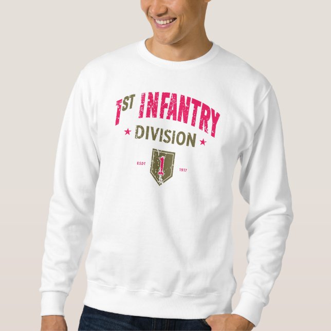1st Infantry Division "Big Red One" Distressed Sweatshirt (Front)