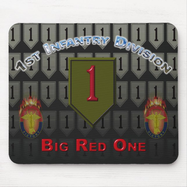 1st Infantry Division “Big Red One” Mouse Mat (Front)