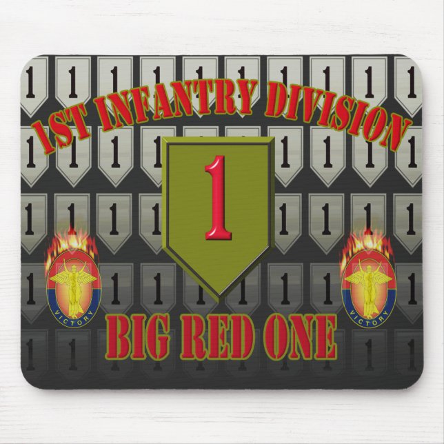 1st Infantry Division “Big Red One”  Mouse Mat (Front)