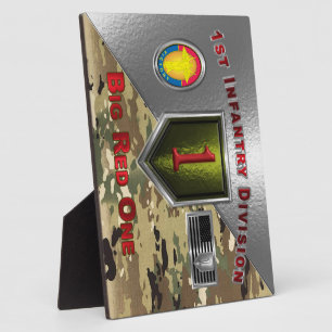 1st Infantry Division “Big Red One” Plaque