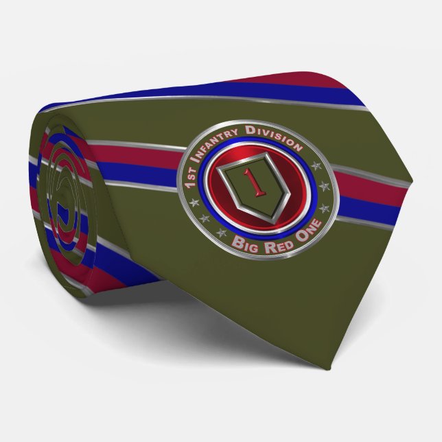 1st Infantry Division “Big Red One” Tie (Rolled)