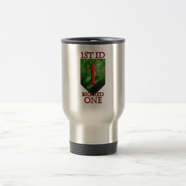 1st Infantry Division Big Red One Travel Mug (Center)