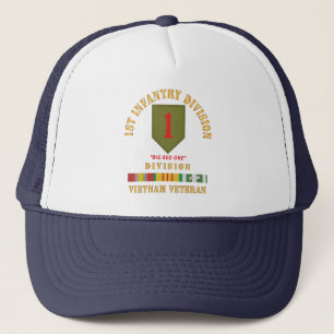 1st Infantry Division - Big Red One - Vietnam Vet Trucker Hat