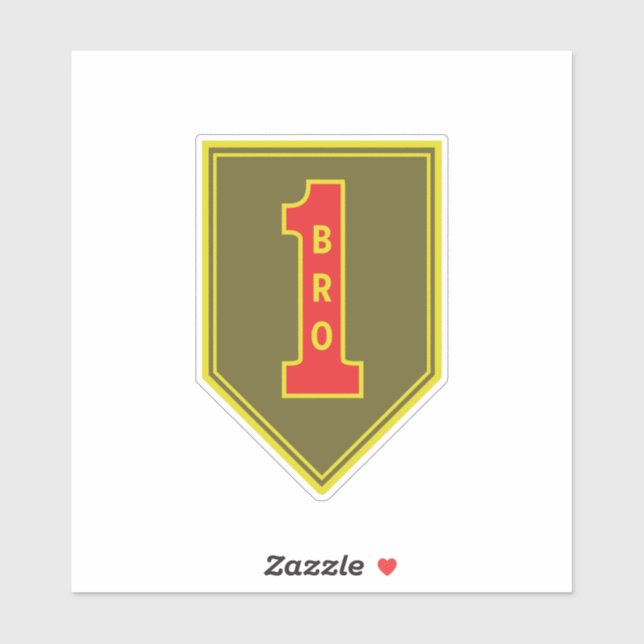 1st Infantry Division Patch Big Red One (Sheet)