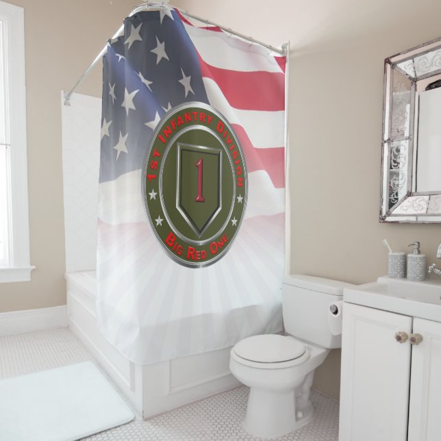 1st Infantry Division  Shower Curtain (In Situ)