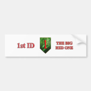 1st Infantry Division The Big Red One Bumper Sticker