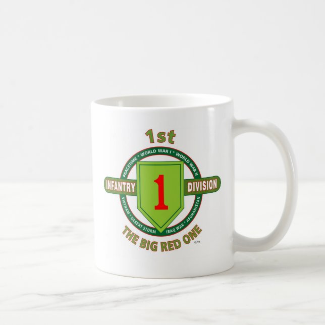 1ST INFANTRY DIVISION "THE BIG RED ONE" COFFEE MUG (Right)