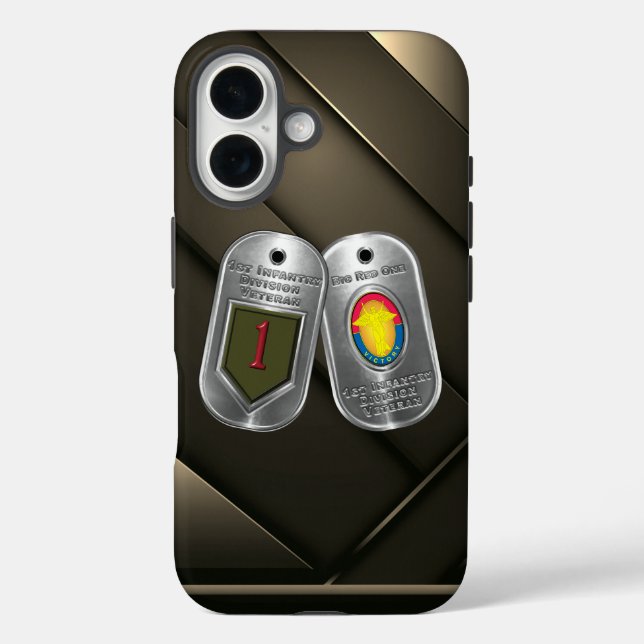 1st Infantry Division Veteran Case-Mate iPhone Case (Back)