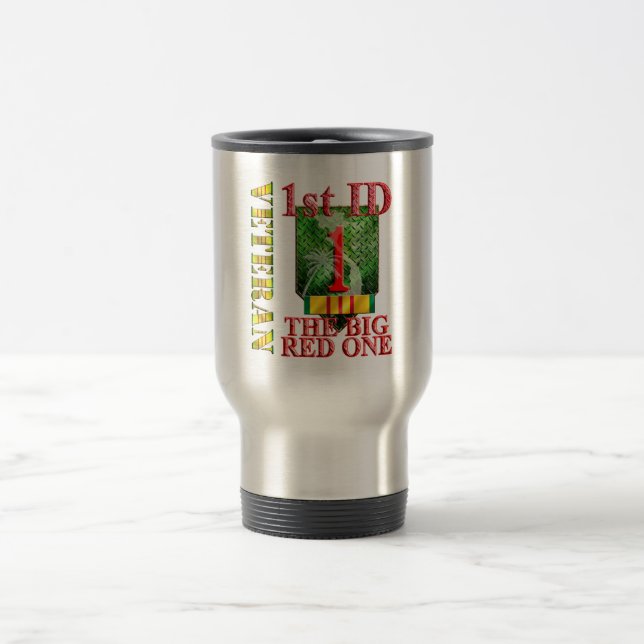 1st Infantry Division Vietnam Veteran Travel Mug (Center)